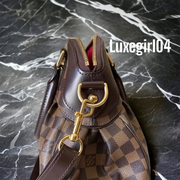💎 Authentic 💎 Louis Vuitton TREVI PM Handbag Purse Damier Ebene Canvas LV - Picture 5 of 16